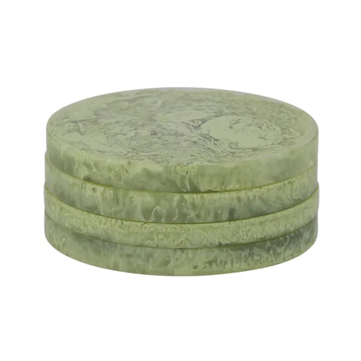 Assemble Kip Resin Coasters Pistachio 10cm (Set of 4) | Minimax