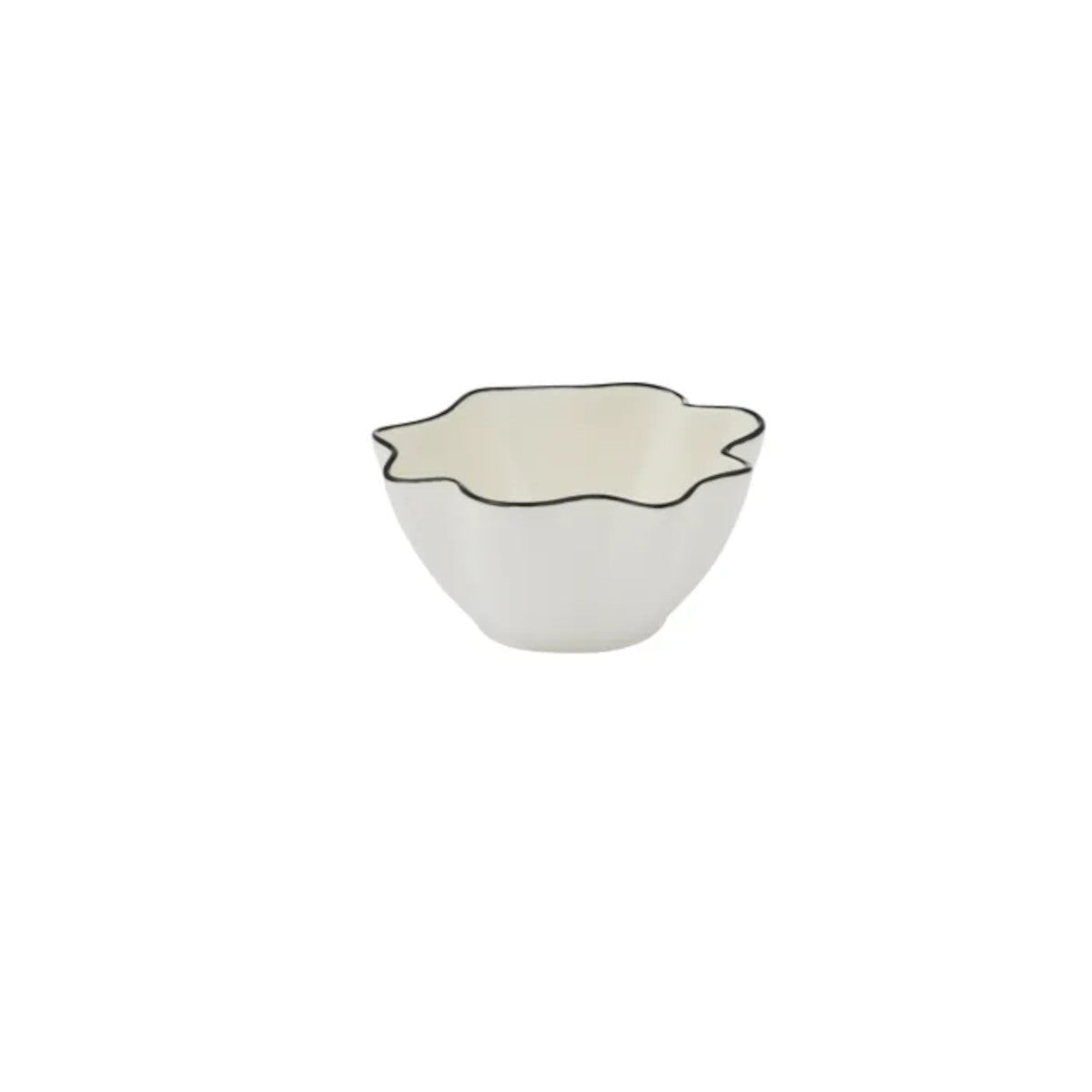Assemble WinslowCeramic Bowl Ivory & Black 10 x 5cm