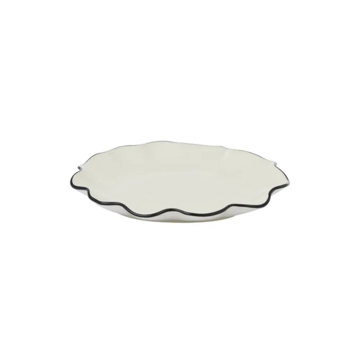Winslow Ceramic Plate Ivory & Black 19 x 2cm | Minimax