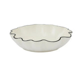 Winslow Ceramic Bowl Ivory & Black 30 x 7cm | Minimax