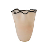 Jarvis Glass Vase Ivory/Black 21x24.5cm | Minimax