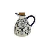 Aleah Ceramic Oil Bottle Black & White 12 × 13.5 cm | Minimax