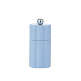 Omega Wood Salt & Pepper Grinder Denim 5x11.5cm – elegant nude-toned wooden grinder with silver knob, perfect for modern kitchen décor.