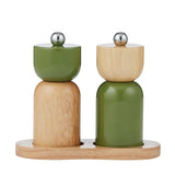 Assemble Eta Wood Salt & Pepper Olive Set 3 Piece 15x7.5x12cm