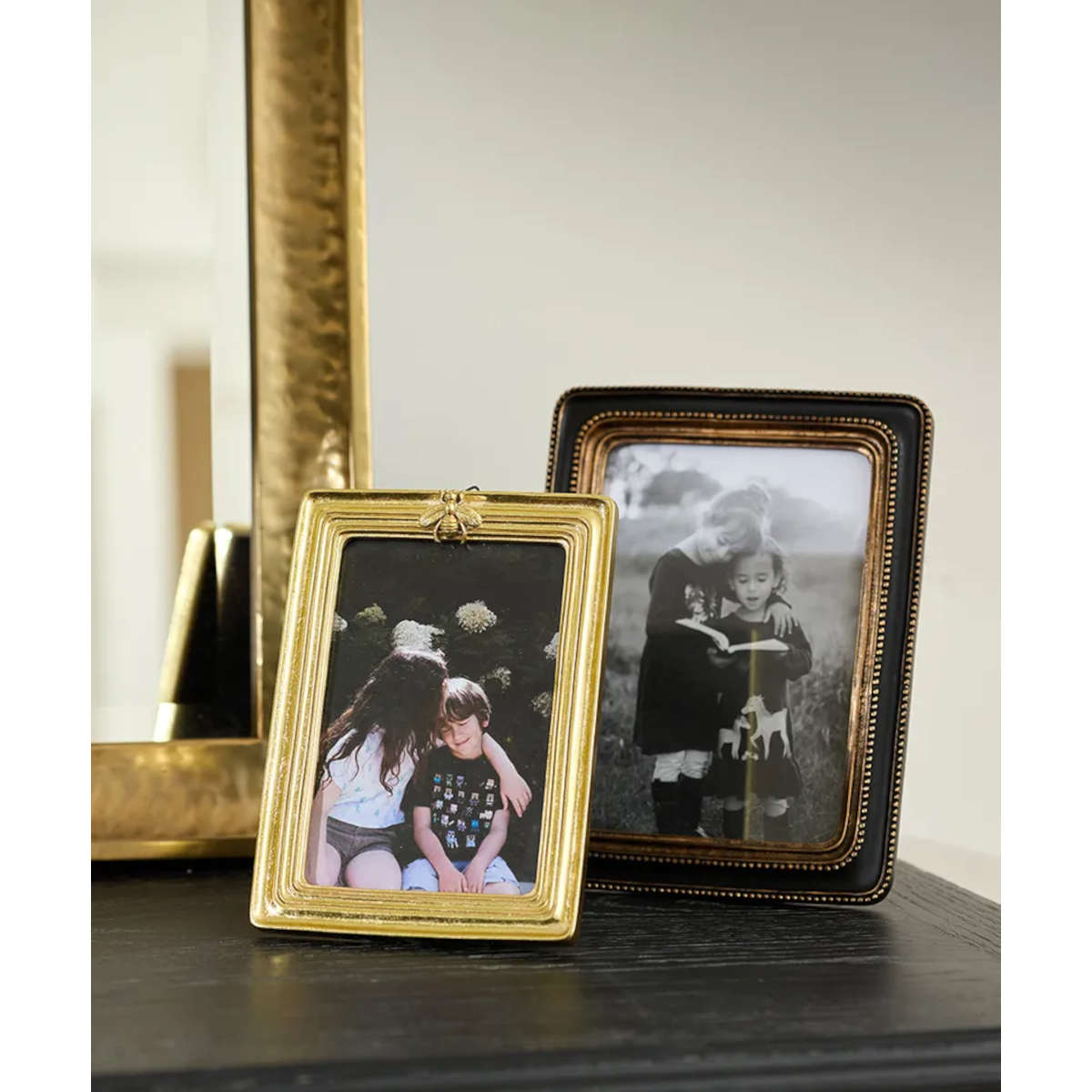 French Country Rib Bee Frame Gold 10 x 15cm
