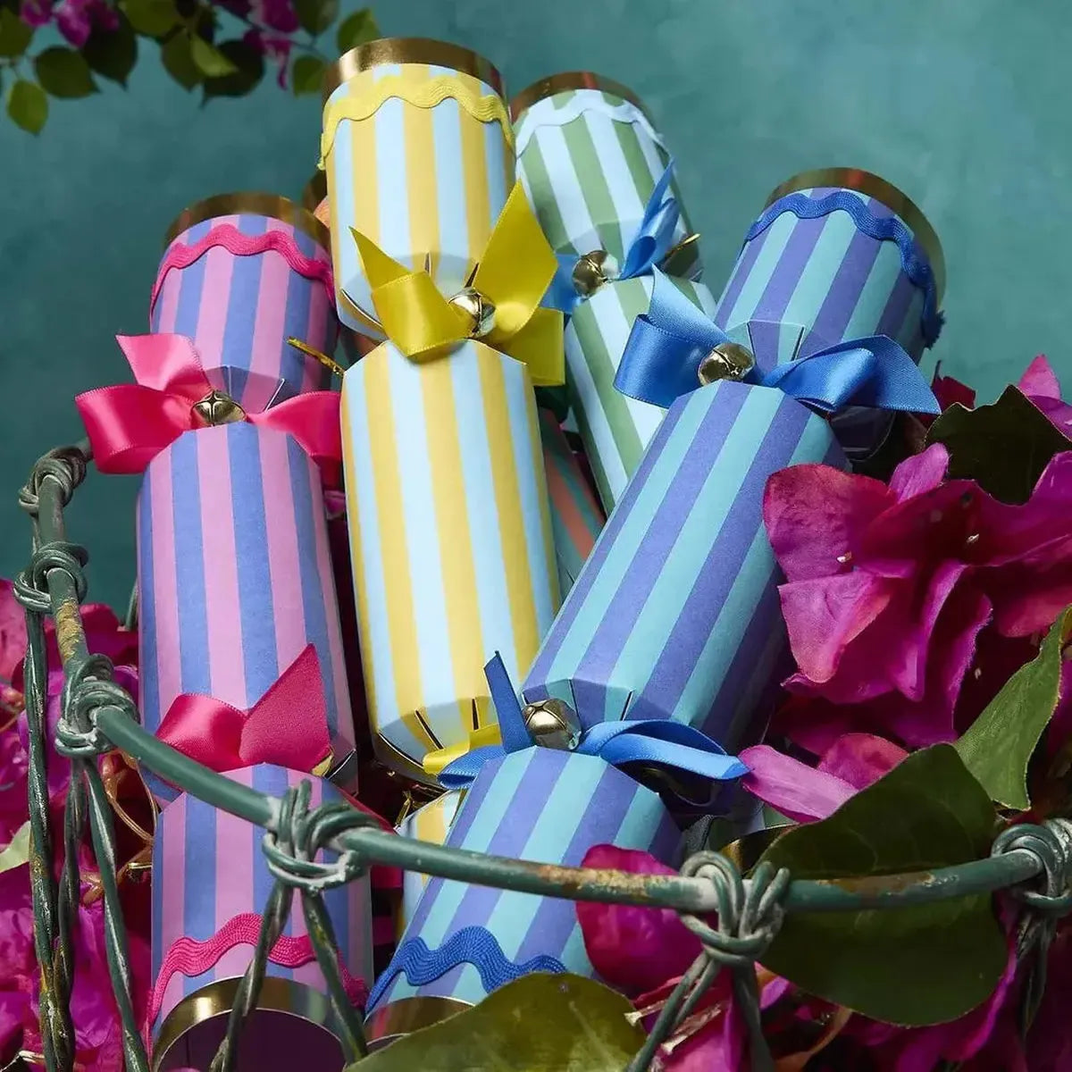 Vixen & Velvet La Dolce Vita Crackers Multi Stripe Set of 6 | Minimax