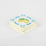 Vixen & Velvet La Dolce Vita Lemon Coasters (Set of 4)