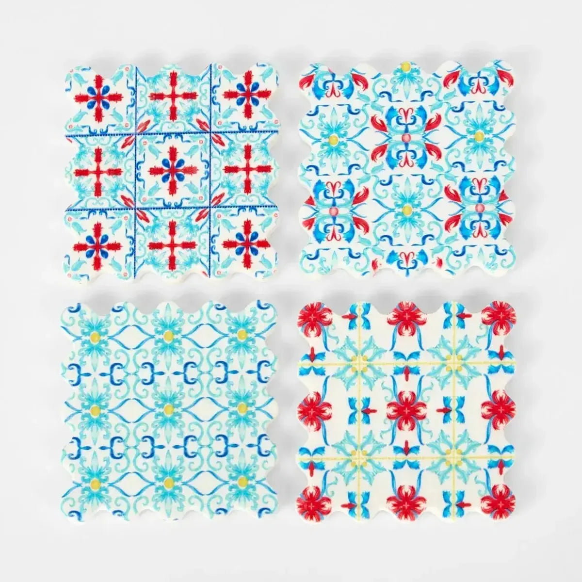 Vixen & Velvet La Dolce Vita Mixed Pattern Coaster (Set of 4)