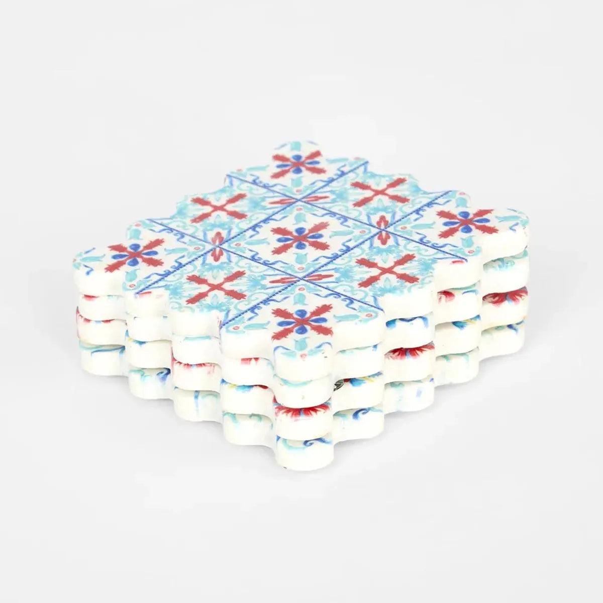 Vixen & Velvet La Dolce Vita Mixed Pattern Coaster (Set of 4)