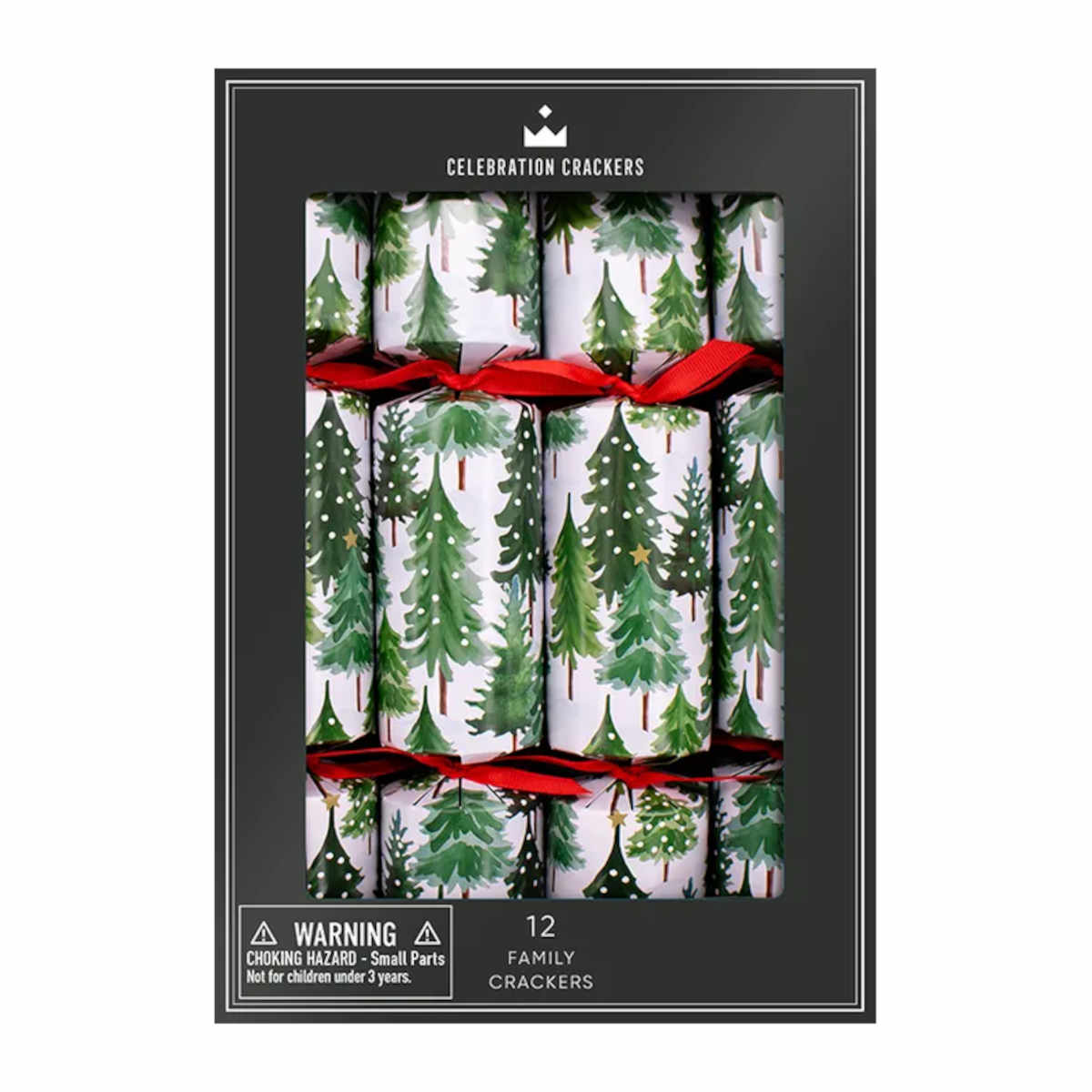 Celebration Crackers Family Cube Snowy Forest 30cm (Set of 12) | Minimax