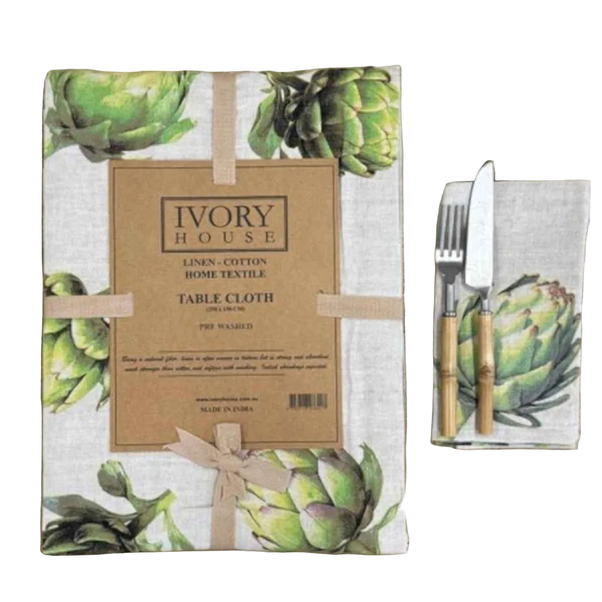Mediterranean Market Como tablecloth Artichoke 150x250cm