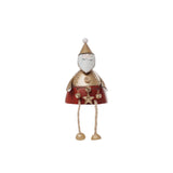 Noel Sitting Santa Gold Red 23cm