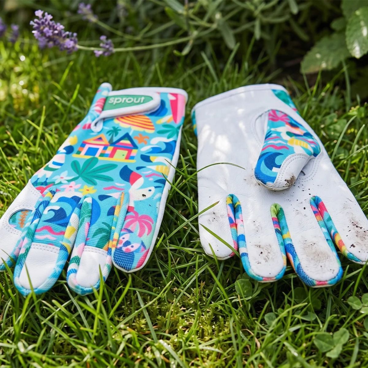 Annabel Trends Sprout Goatskin Garden Gloves Hot Pink