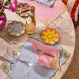 Kip&Co Blue Tuscan Embroidered Placemat 50x35cm Set of 4