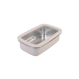 Oasis Microwave Safe Rectangular Stainless Steel Container Oat 700ml