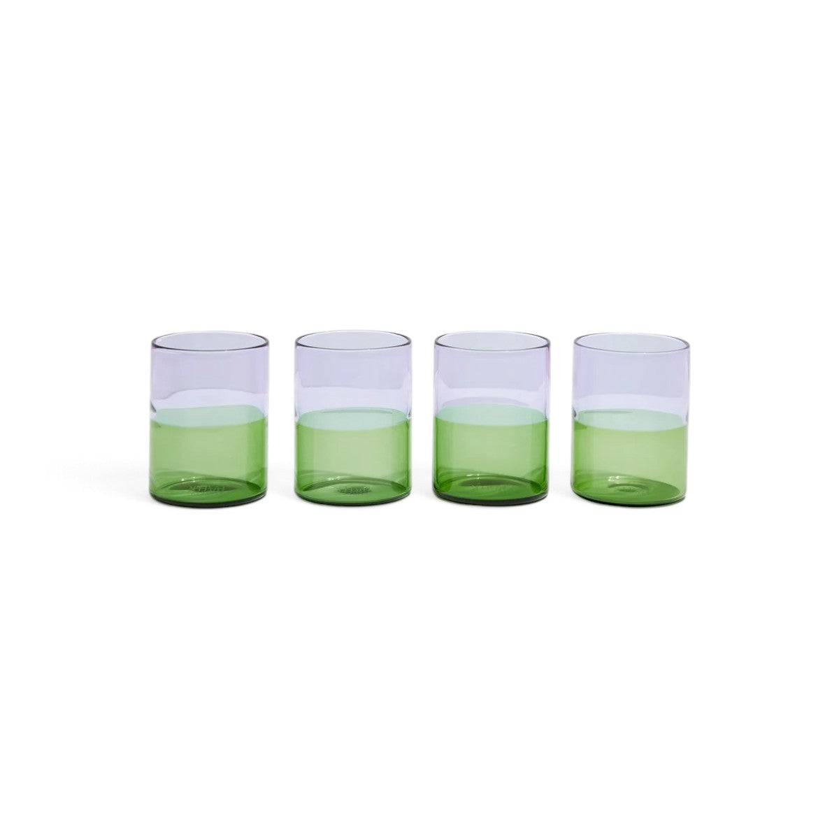 Fazeek Two Tone Tumblers Lilac Green 270ml Set of 4