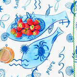 Porto Rimini Fish Plate Sapphire 32cm