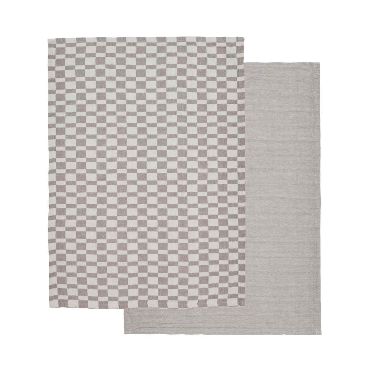 Davis & Waddell Heritage Check Cotton Tea Towel 2pcs Set | Minimax
