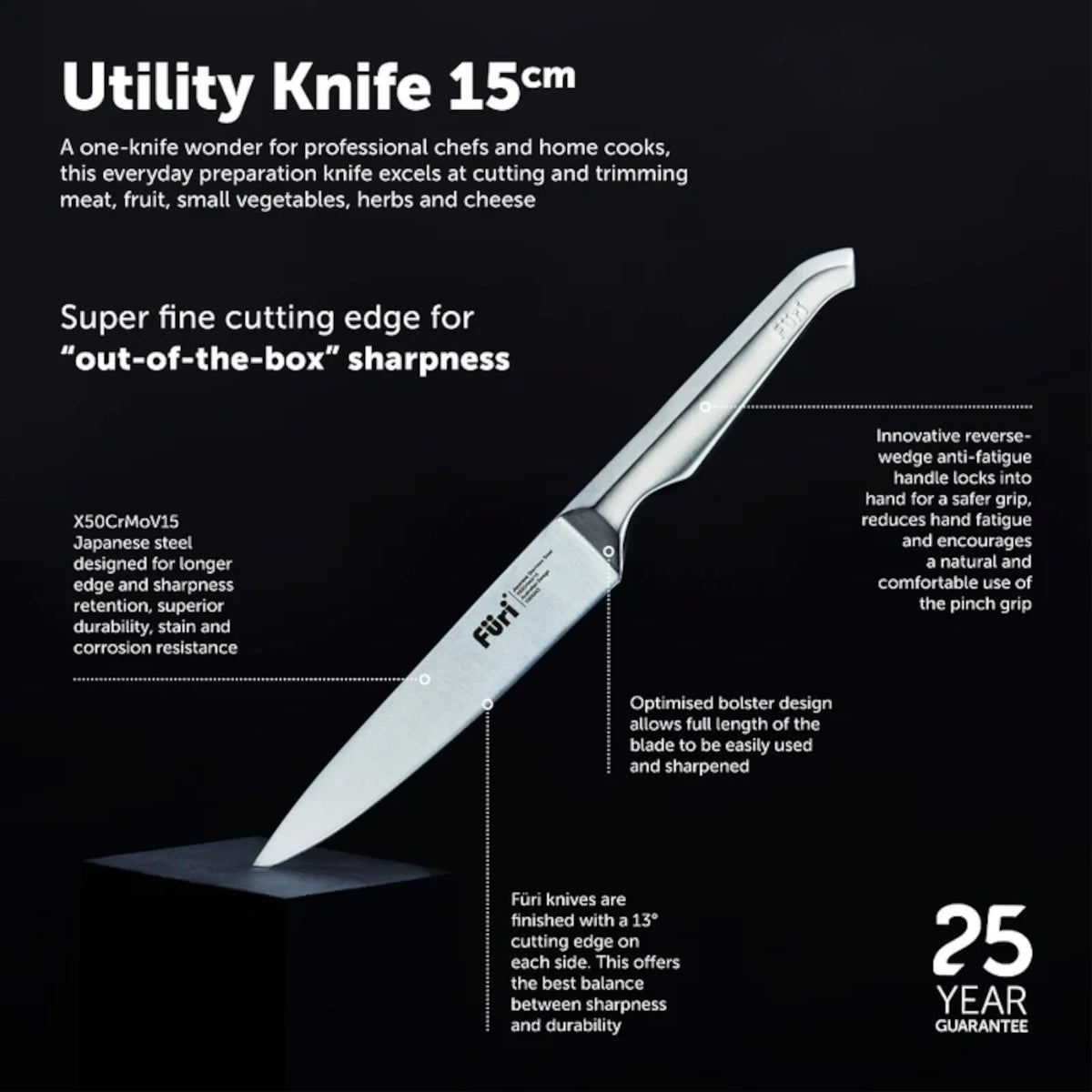 Furi Value Starter Knife Set 3 Piece | Minimax