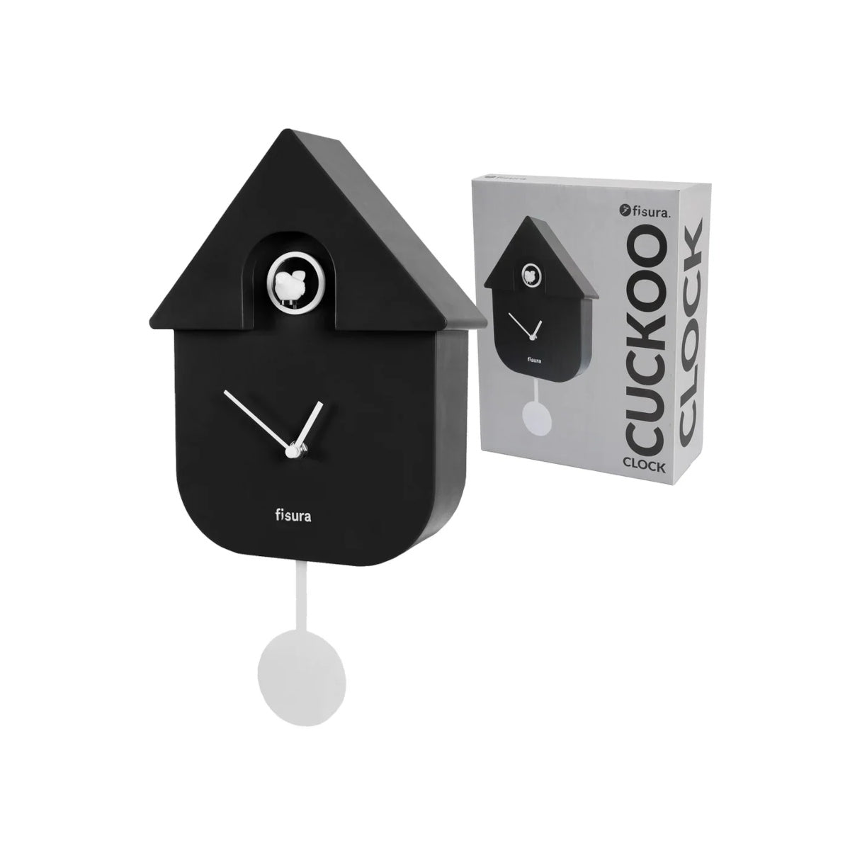 Fisura Cuckoo House Clock Black | Minimax