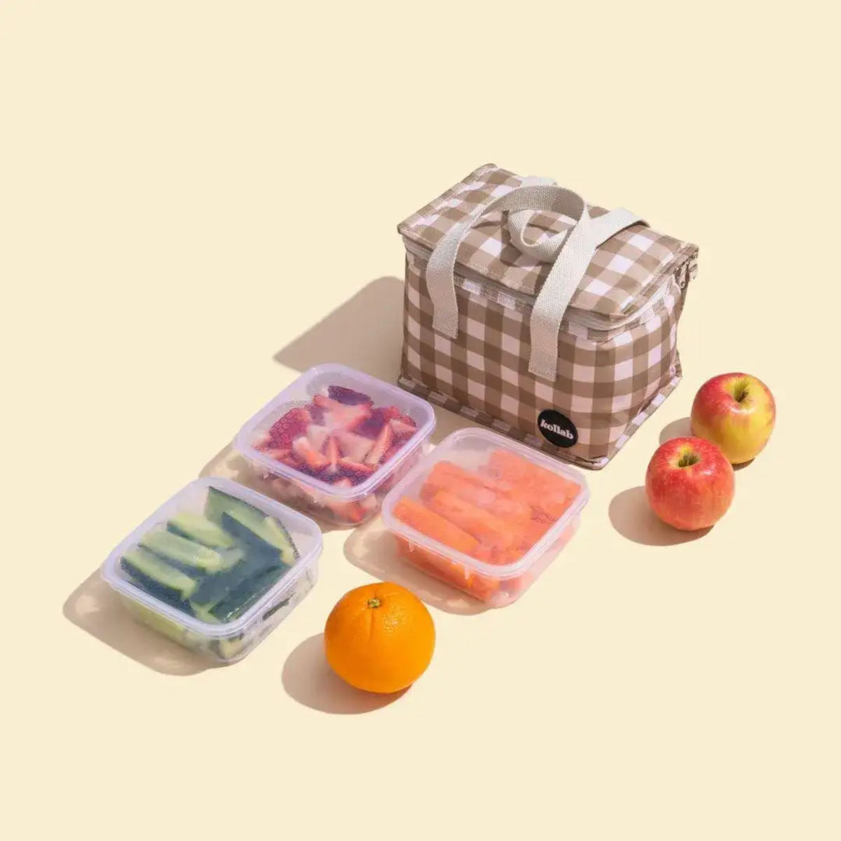 Kollab Lunch Bag Olive Check | Minimax