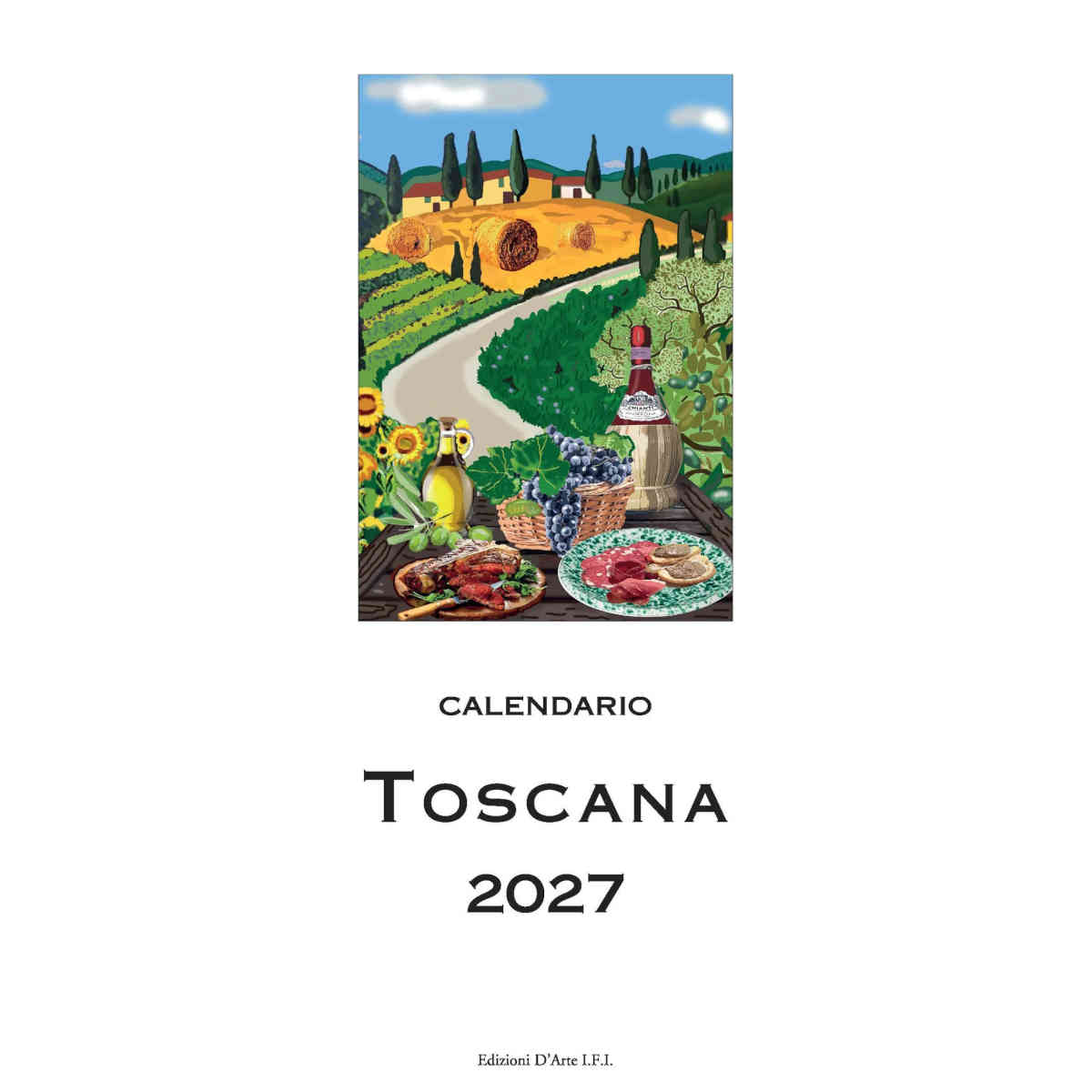 The Paperie Toscana 2027 Slim Wall Calendar | Minimax