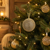 Gold Rhinestone Bauble 10cm | Minimax