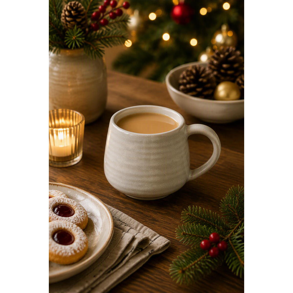 Casero Swirl Macchiato Cup Linen 90ml