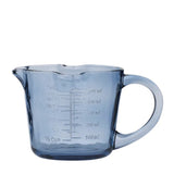 Assemble Lia Glass Measure Jug Denim 16.5x14x10.5cm