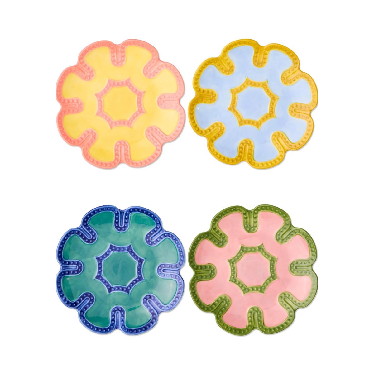 Kip&Co Primo Dinner Plate Assorted 26cm Set of 4