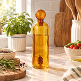 Assemble Vinegar Glass Bottle Amber 6.5x21.5cm