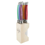 Andre Verdier Laguiole Steak Knife Set 6 Piece in Block Assorted | Minimax