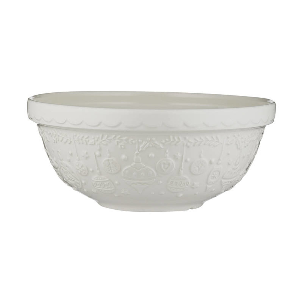 Mason Cash Deck The Halls Mixing Bowl Cream 26cm | Minimax