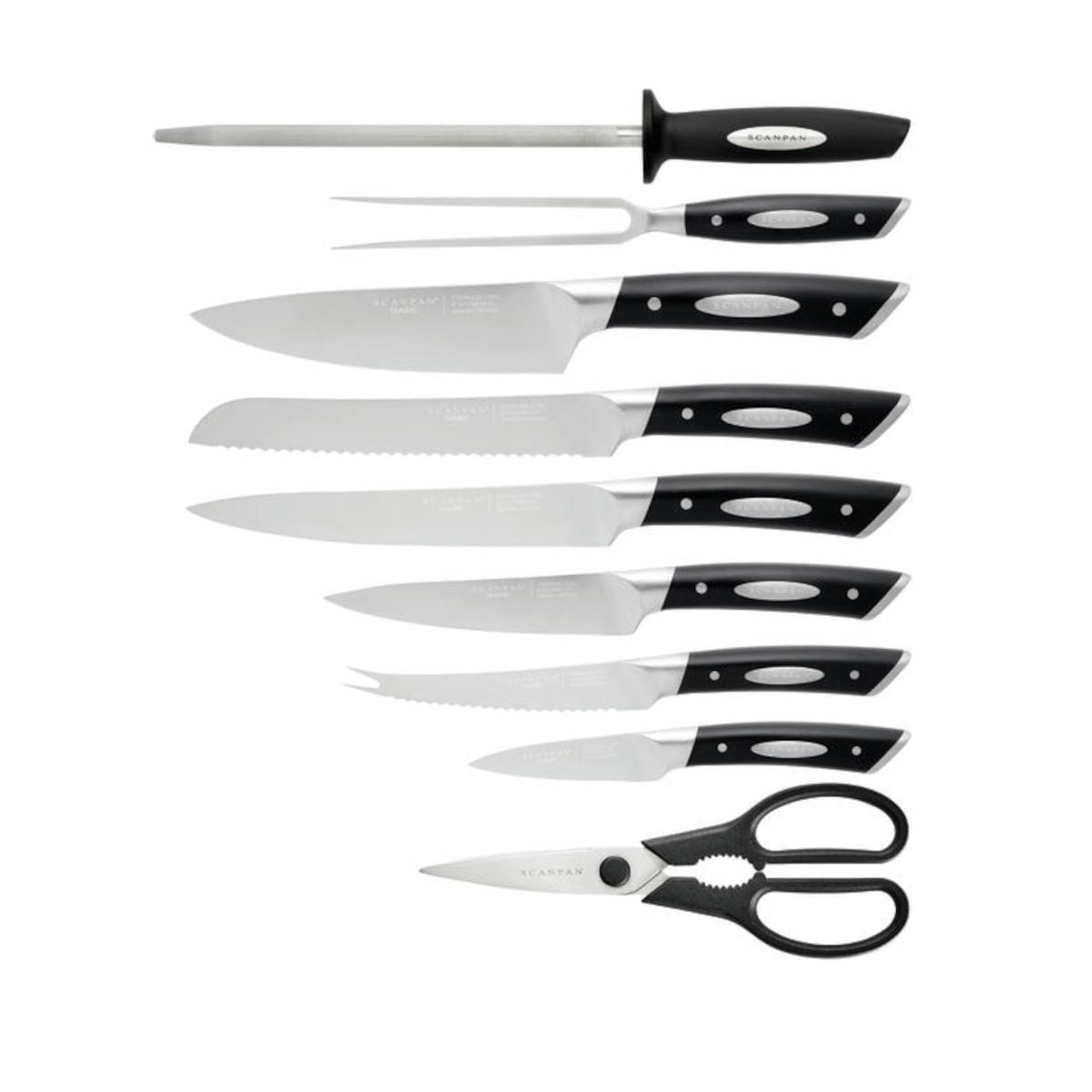 Scanpan Classic 10 Piece Knife Block Set | Minimax