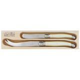 Laguiole Andre Verdier Cheese Knife Ivory Set of 2 | Minimax