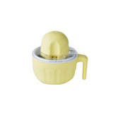 Avanti Ice Cream Maker Lemon – compact electric ice cream machine with handle, detachable parts and easy-to-clean design.