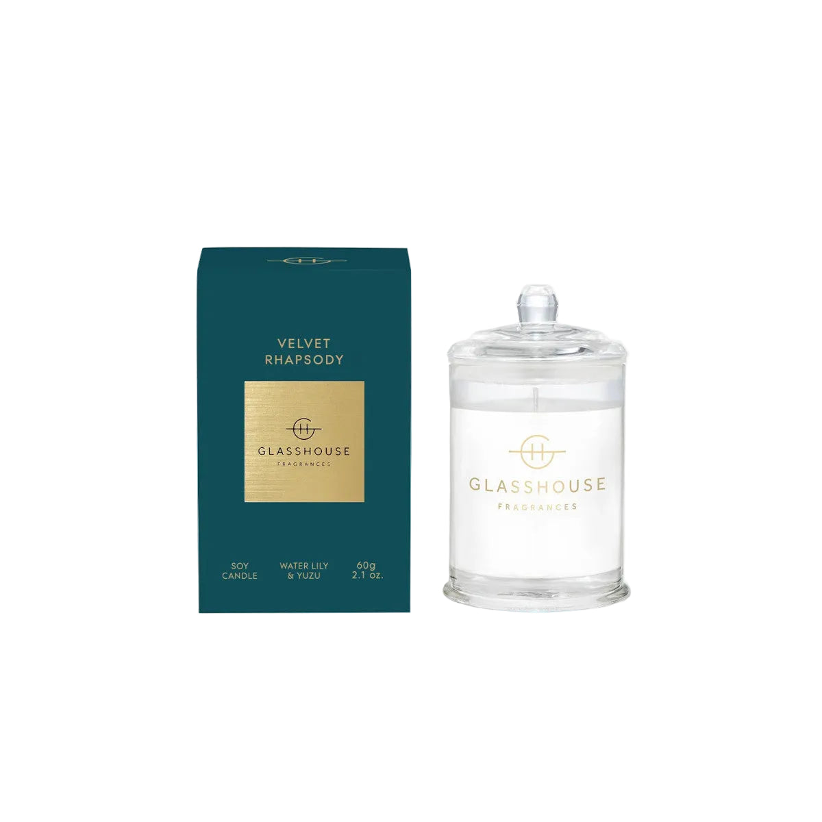 Glasshouse Fragrance Velvet Rhapsody Candle 60g | Minimax