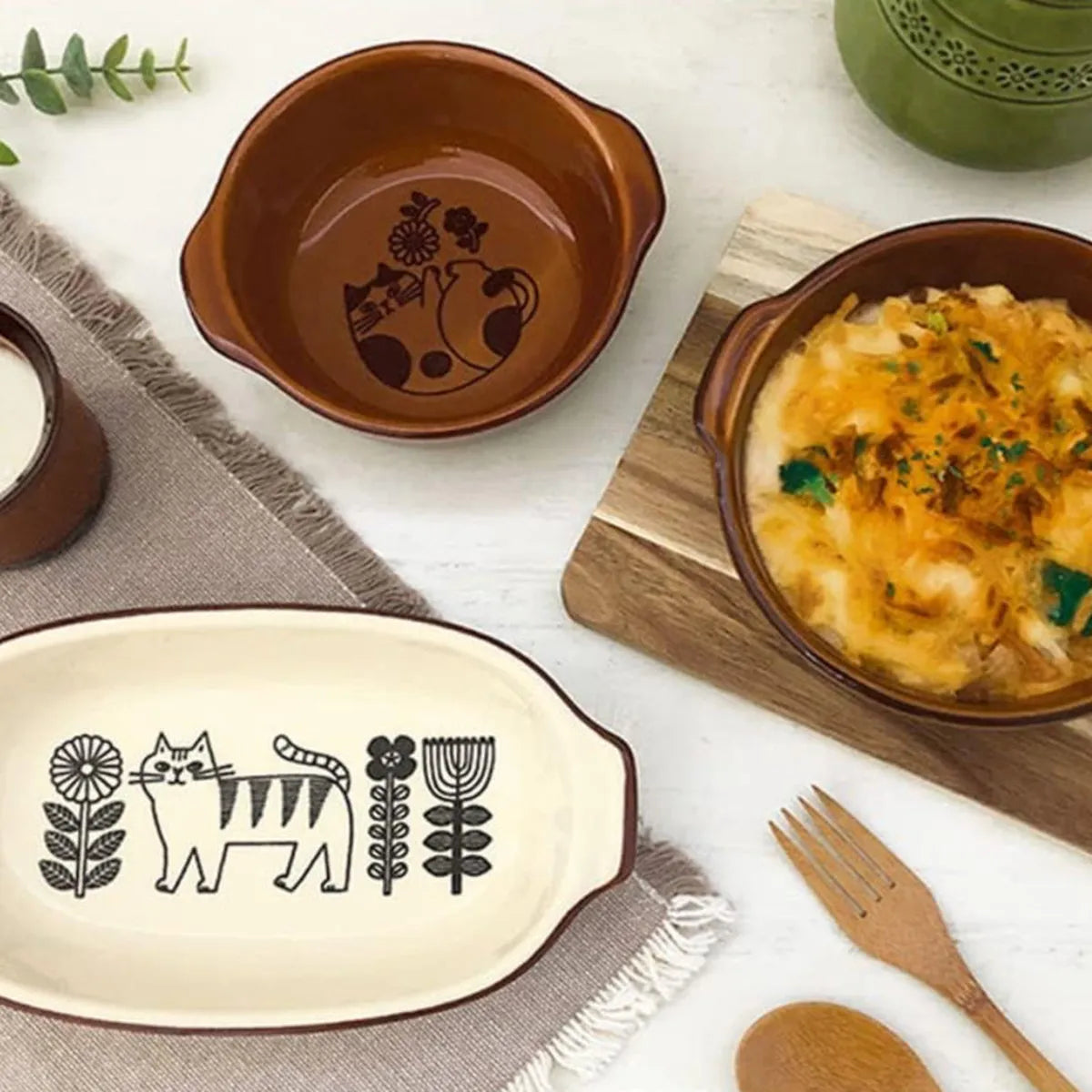 Concept Japan Fika Cat Oval Ovenware Dish 21cm | Minimax