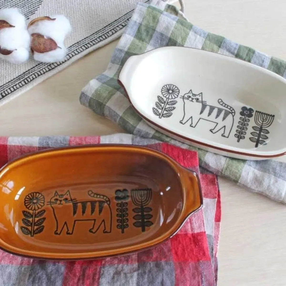 Concept Japan Fika Cat Oval Ovenware Dish 21cm | Minimax
