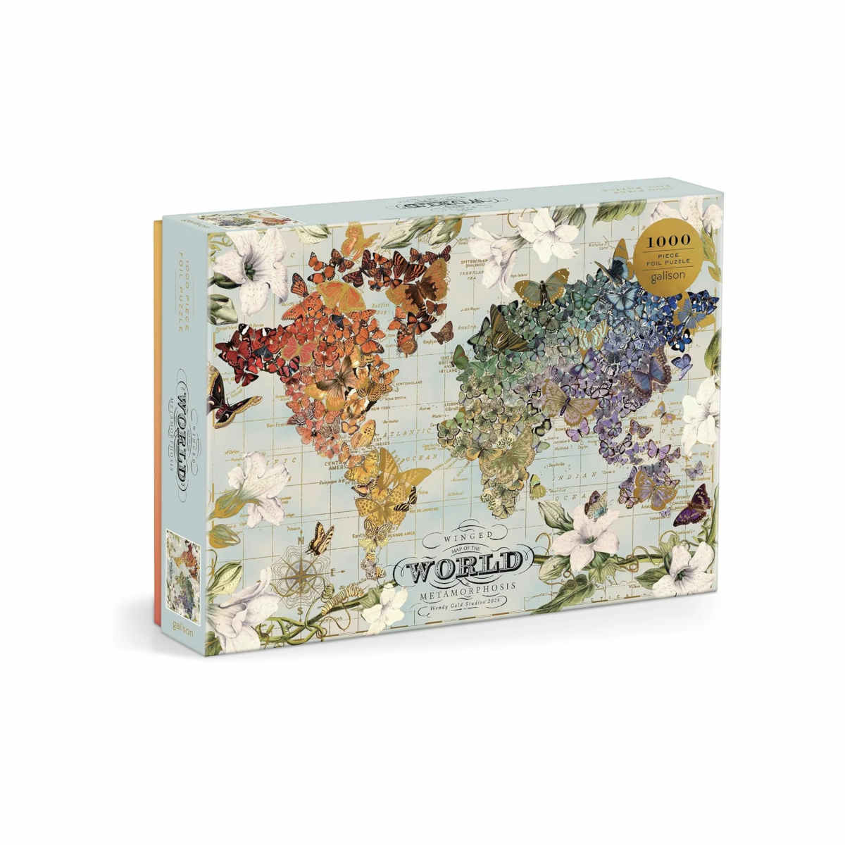 Galison Wendy Gold Winged Metamorphosis Foil Puzzle 1000 Piece | Minimax