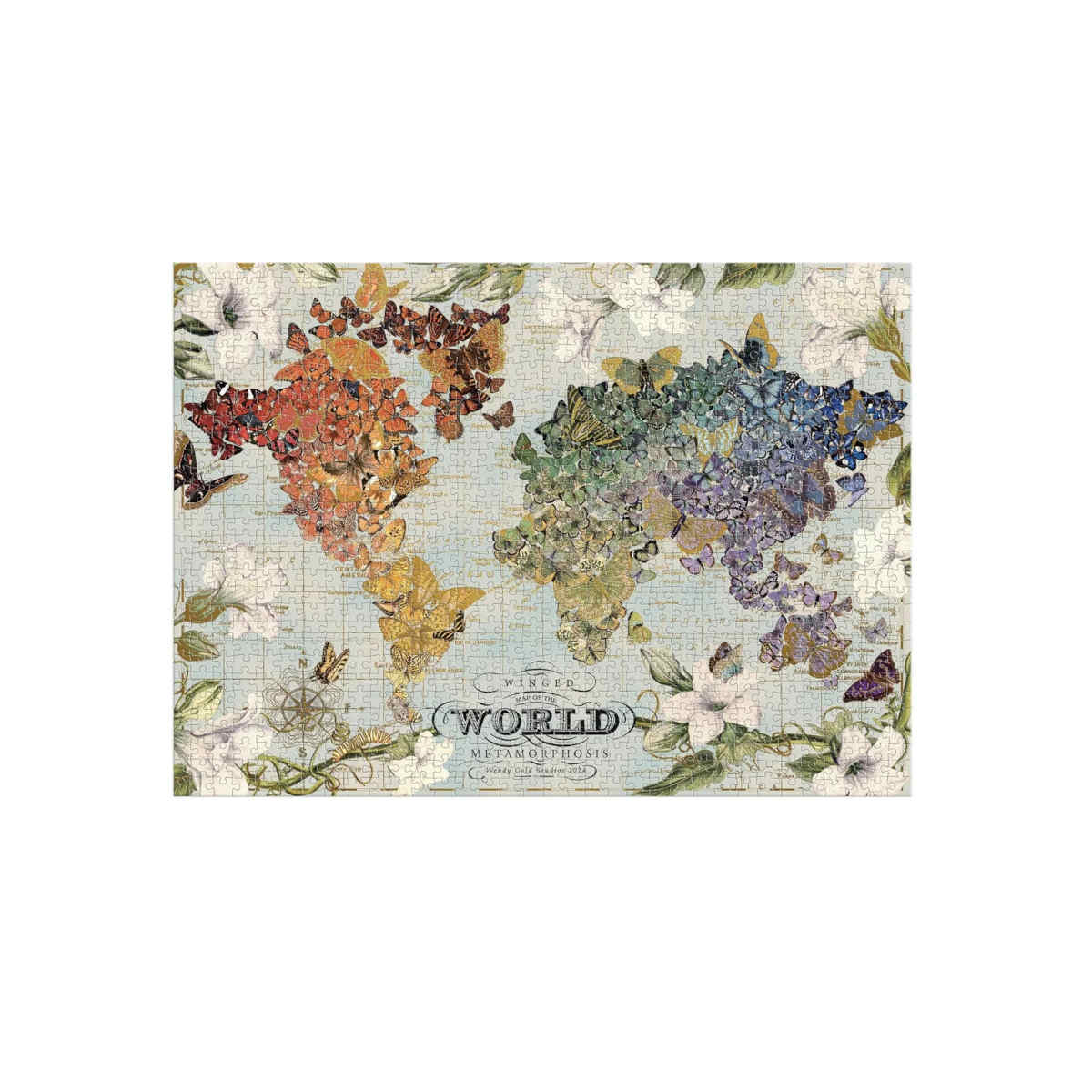 Galison Wendy Gold Winged Metamorphosis Foil Puzzle 1000 Piece | Minimax