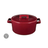 Maxwell & Williams Epicurious Round Casserole Gift Boxed Bordeaux 1.3L | Minimax