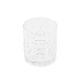 Saltwater unbreakable embossed 405ml DOF tumbler in clear finish, shown front on