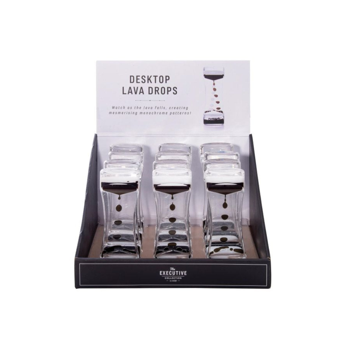 Executive Collection Desktop Lava Drops Black/White | Minimax