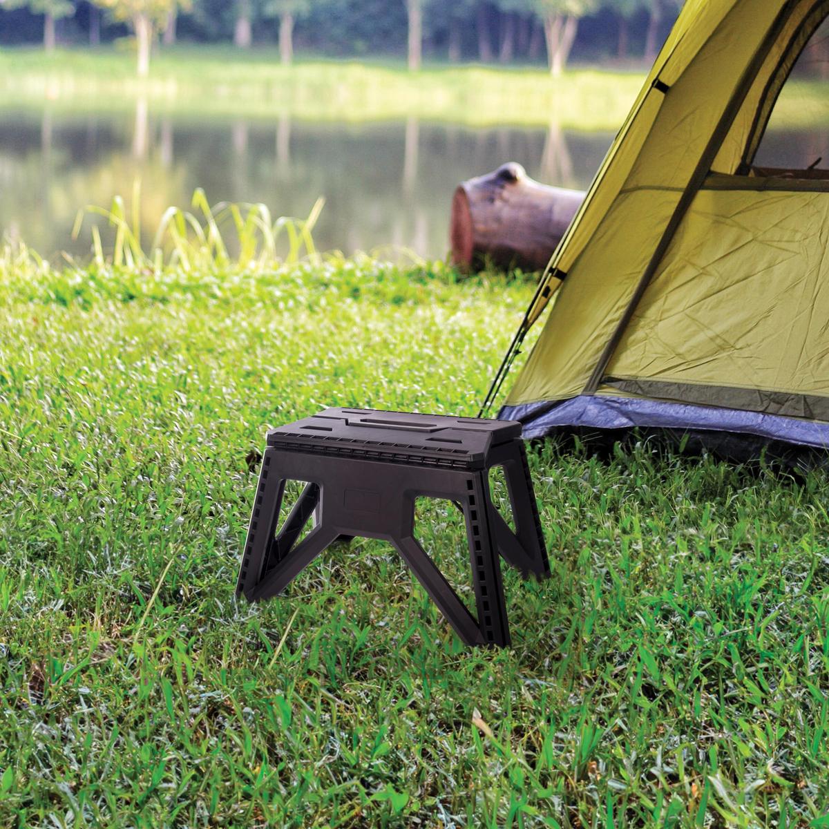Maverick Small Foldable Stool Black  - in a camping | Minimax