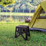 Maverick Foldable Stool Black Large | Minimax - in a camping