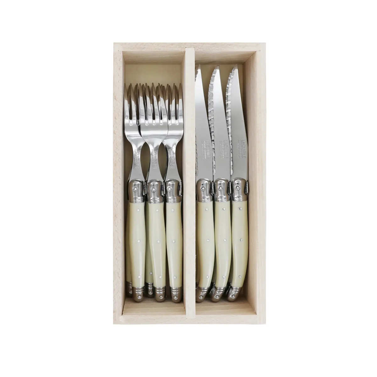 Laguiole Andre Verdier Cutlery Set 12pce Stainless Steel | Minimax