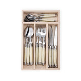 Laguiole Andre Verdier Debutant Cutlery Set Ivory 24pc | Minimax