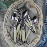 Laguiole Andre Verdier Debutant Cutlery Set Ivory 24pc | Minimax