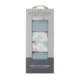Little Linen Savanna Giraffe Baby Towelling Wash Cloths (Pack of 6) | Minimax